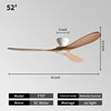 52INCH-Blanc + Bois