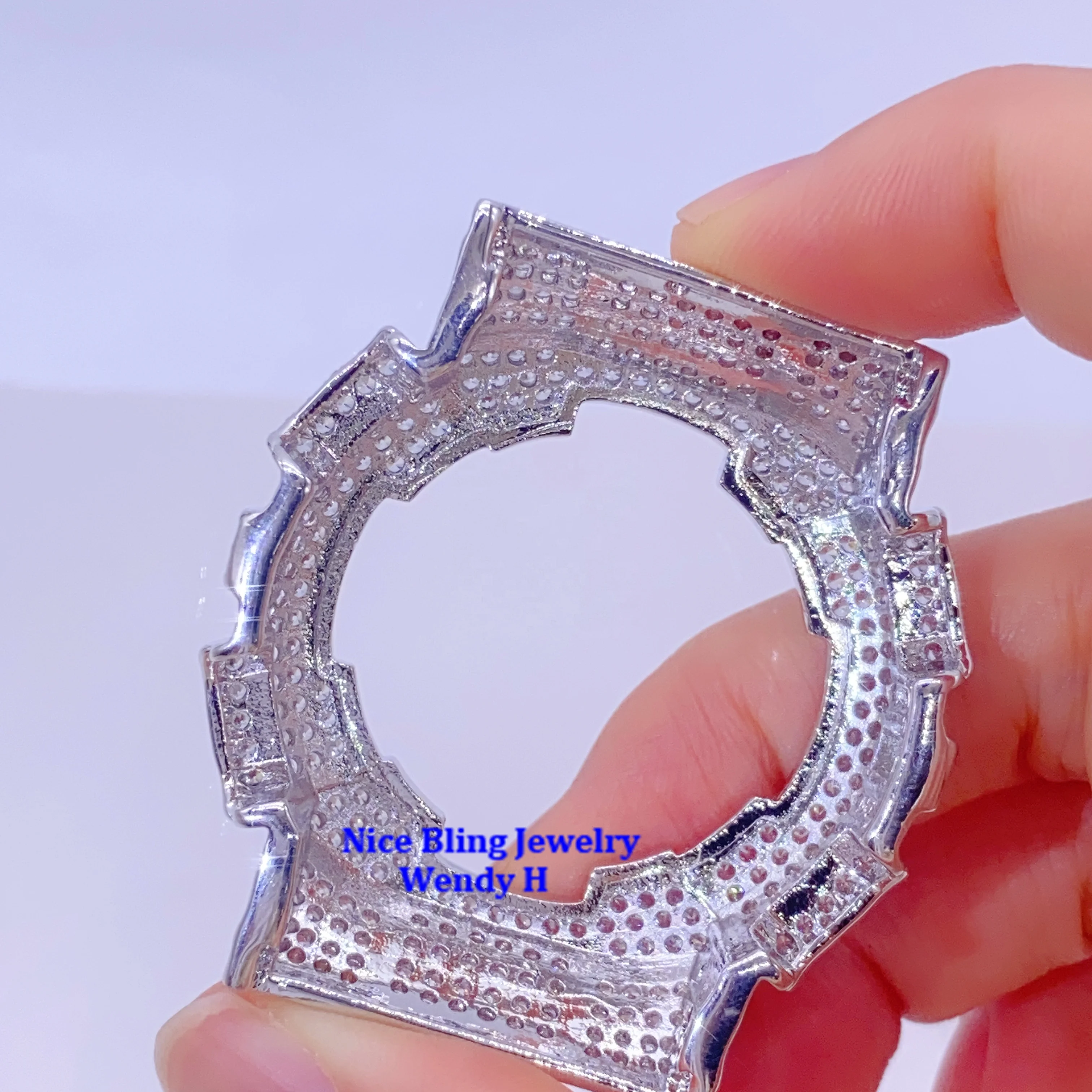 G Iced Out Shock GA100 GA110 モイサナイトウォッチ ベゼル