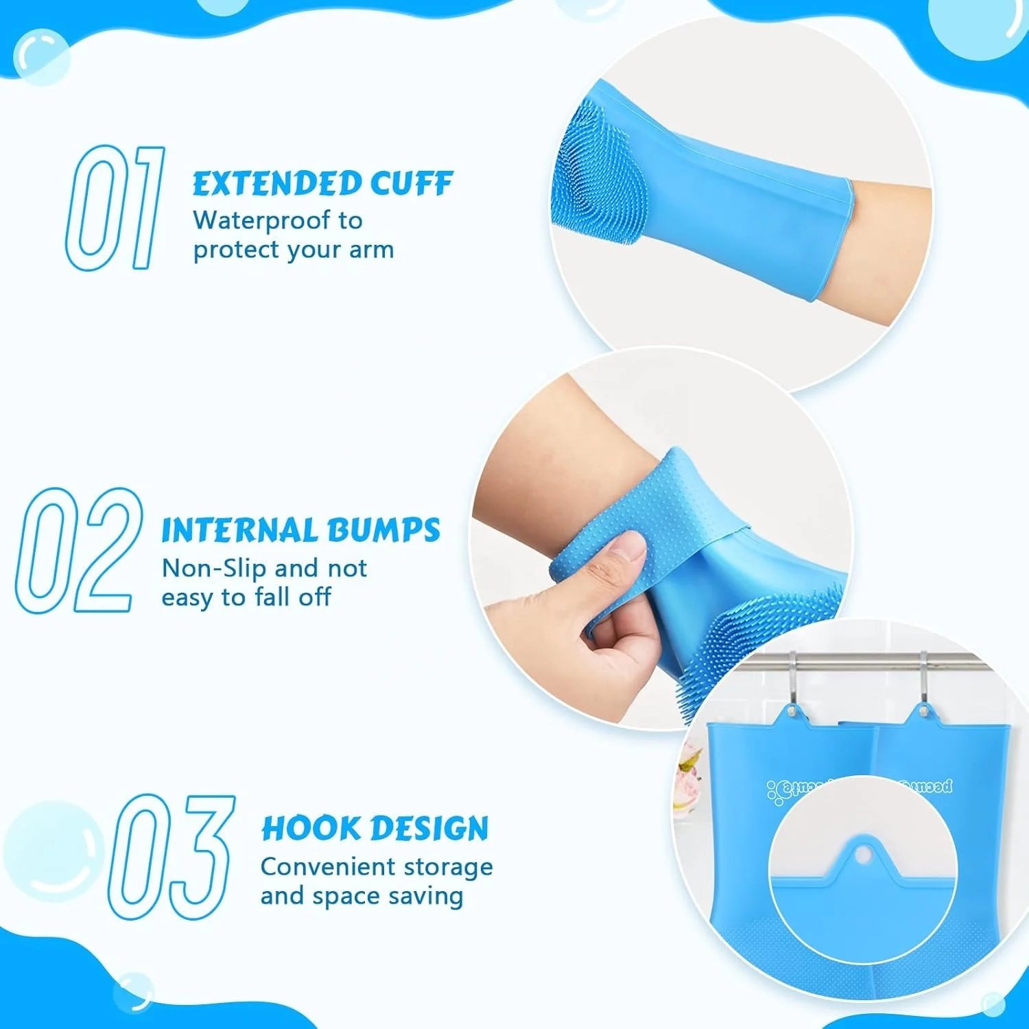 Lavapiatti lavapavimenti magico Scrubbing casa guanto da bagno in Silicone guant