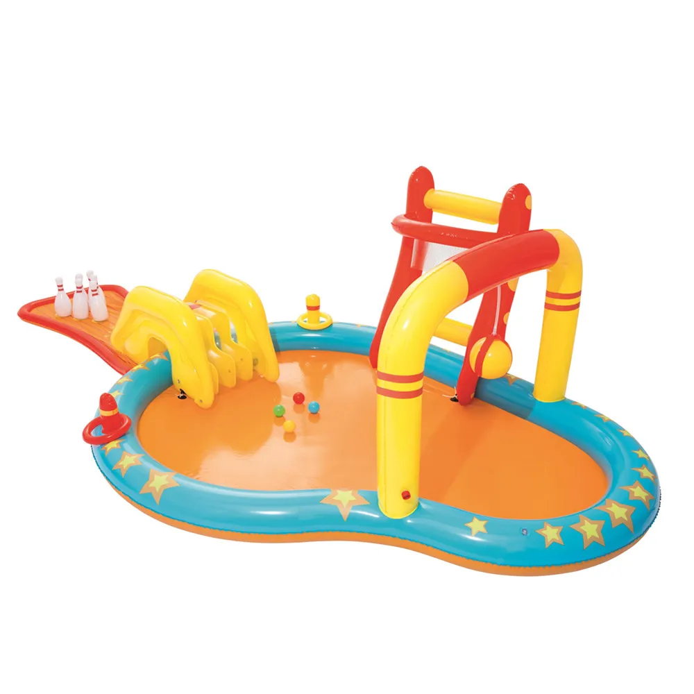 Bestway 53068 Lil' Champ Play Center Pool Bowling With Slide