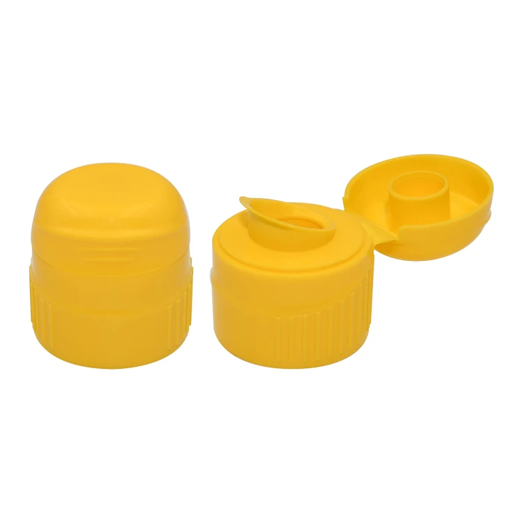 28/410 Custom Plastic Flip Top Honey Sauce Oil Squeeze Sport Bottle Lids