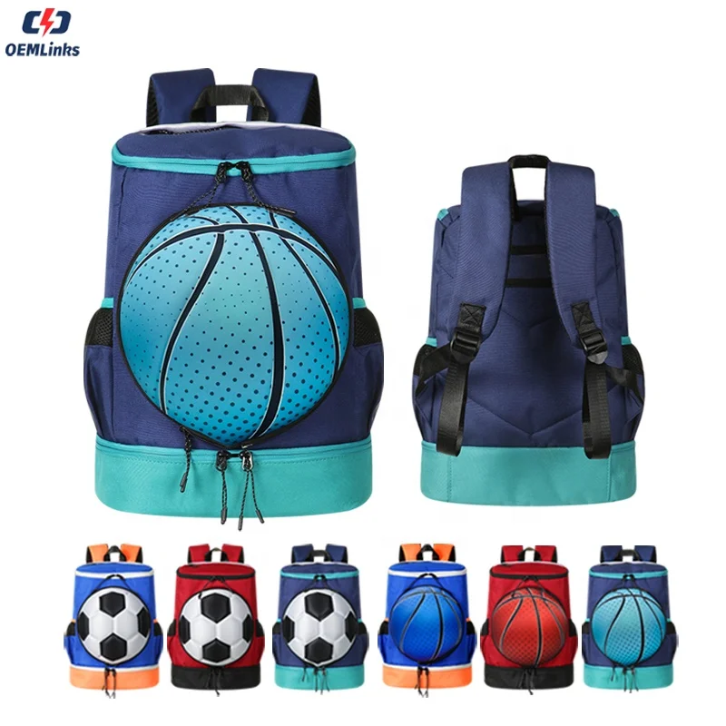 Custom Casual Sports Basketball Backpack Waterproof Soccer Bag For Kids