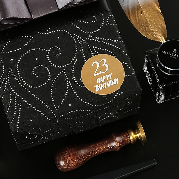 Лидер продаж индивидуальный дизайн/Роскошный логотип Золотая фольга самоклеящаяся виниловая бумага печатная наклейка для