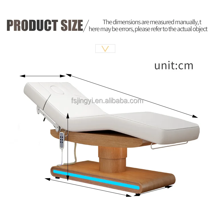 Factory Price White Electric Eyelash Beauty Massage Table Spa Facial