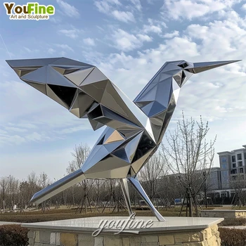 Set van 2, lamingo & Kraanvogel ,vogel tuin deco