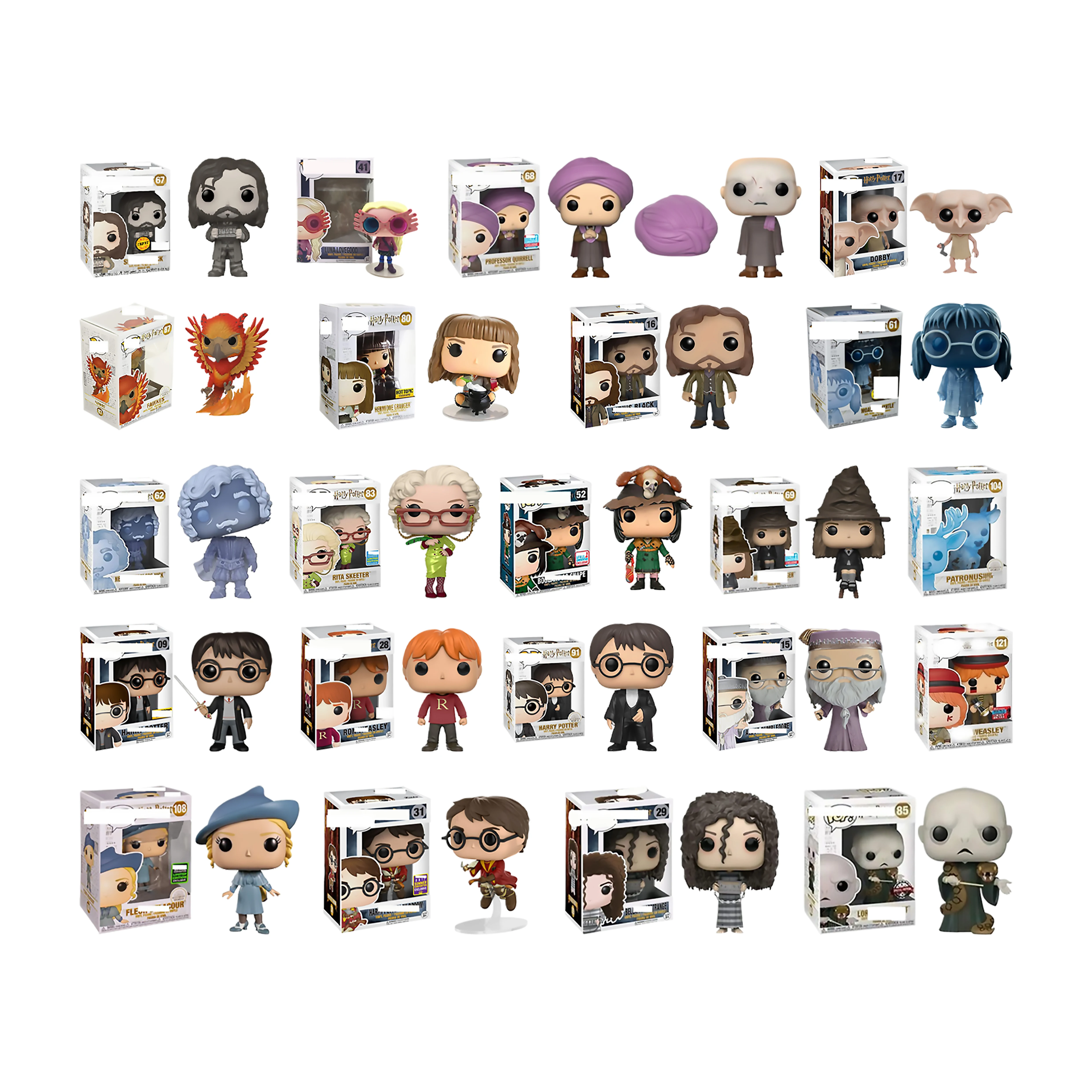 Magic Novels Film Series Toy Model Doll Dumbledore Hermione Wholesale 10cm Pops Kids Toys Gift with Pvc Protector Action Figures