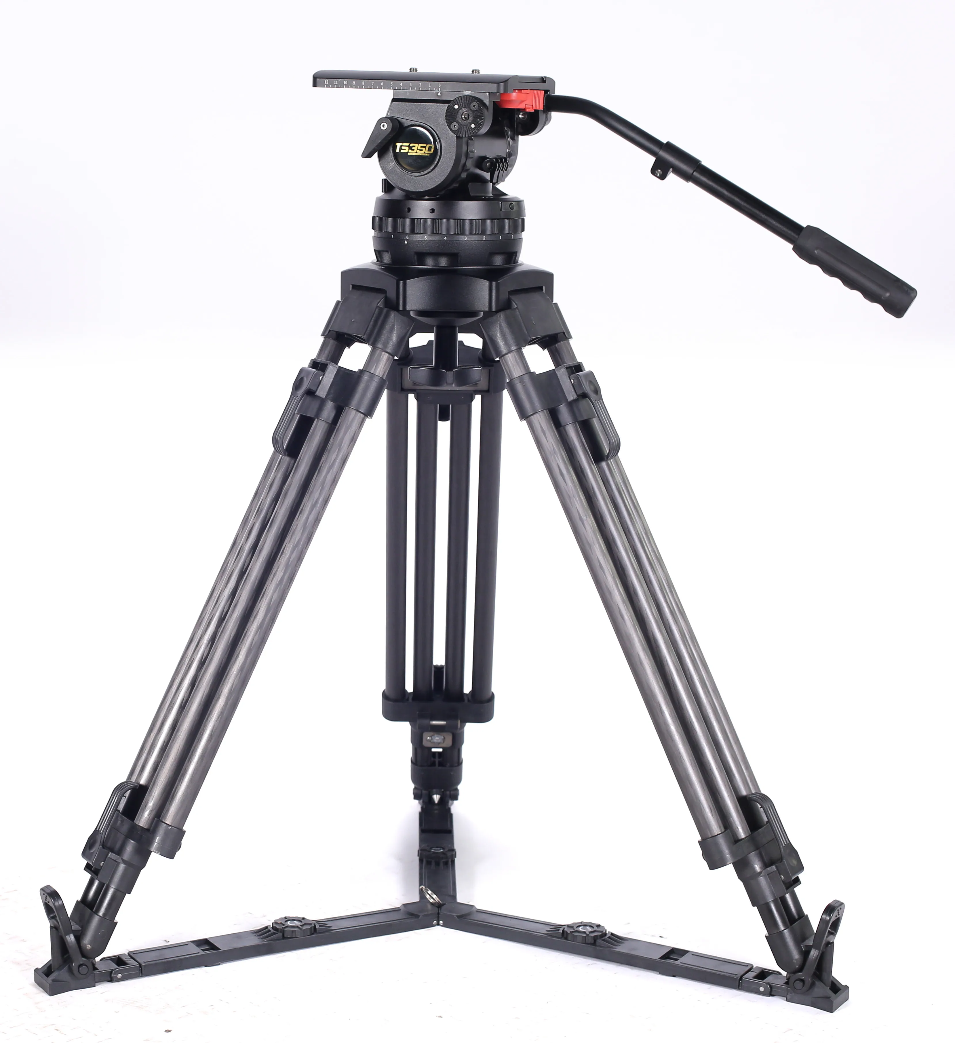 Professional Heavy Duty Payload 40kgs Carbon Fiber Tripod With Fluid ...