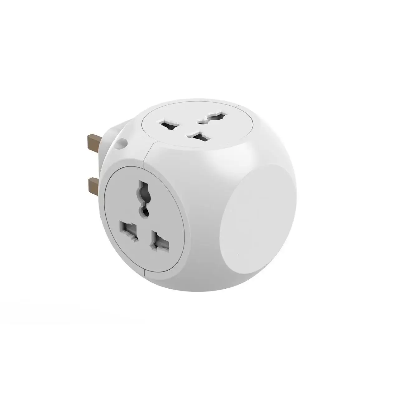 Multi Plug Extension Sockets with 3 USB UK Plug Cube Socket 4 Way Surge Protection Power Extension Adapter