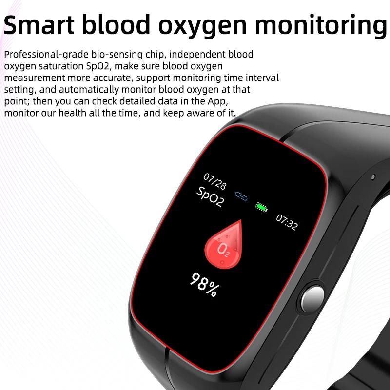 TP20 Airbag Airpump Blood Pressure Monitor Smart Watches High Precise Body Temperature R aperçu 5