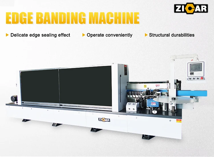 Zicar 220v Woodworking Auto Edge Banding Machine Melamine Edge Banding ...