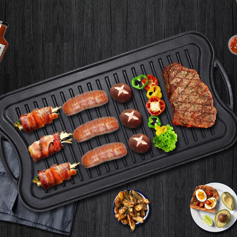 Prestige Reversible BBQ Grill Cast Iron Cookware Durable Versatile