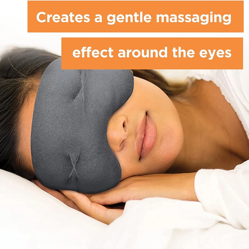 Gentle Pressure Sleep Eye Mask,Weighted Eye Mask Filled With Beads,Eye Pillow Cold Compress for Headaches and Dry Eyes