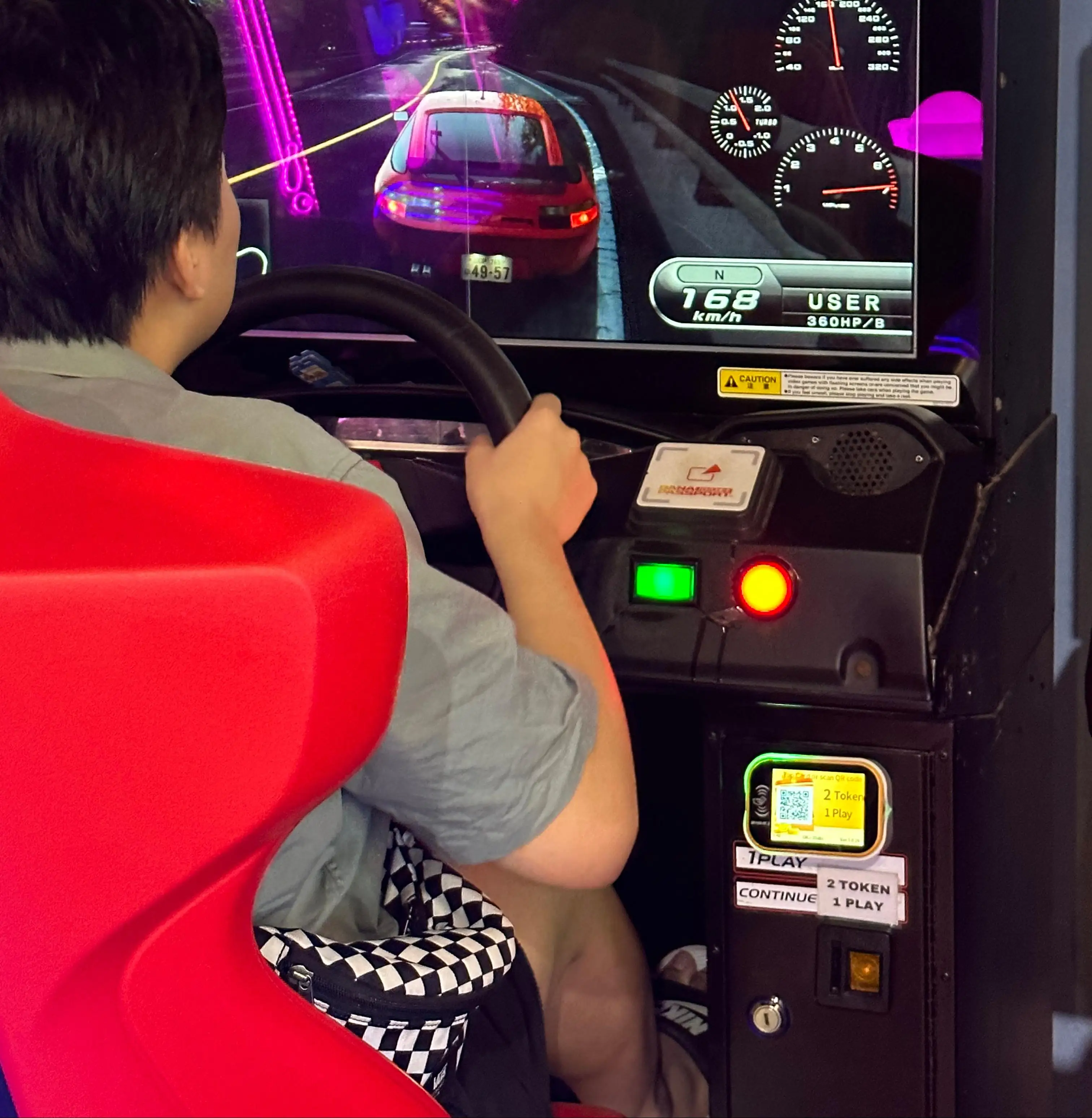 IC Card Reader Coin Operated Racing/Motorcycle/Archery/Coin Pusher Game Machine Tap Card Terminal Made Plastic Japanese Language