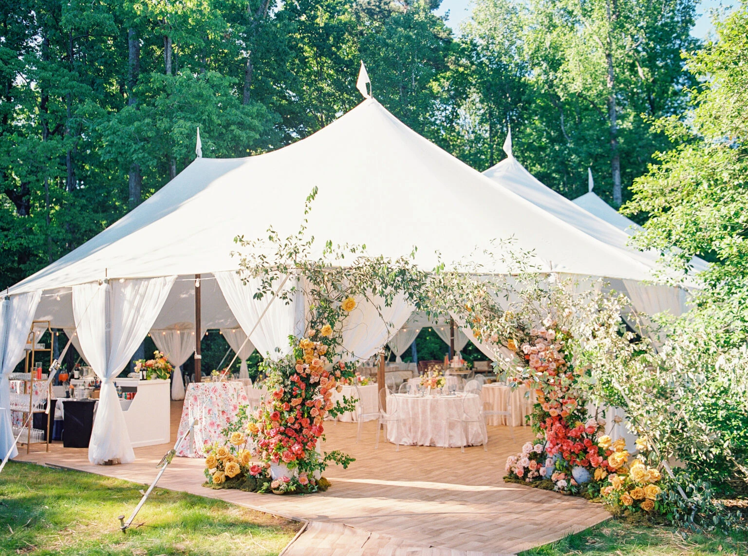 outside tents for parties