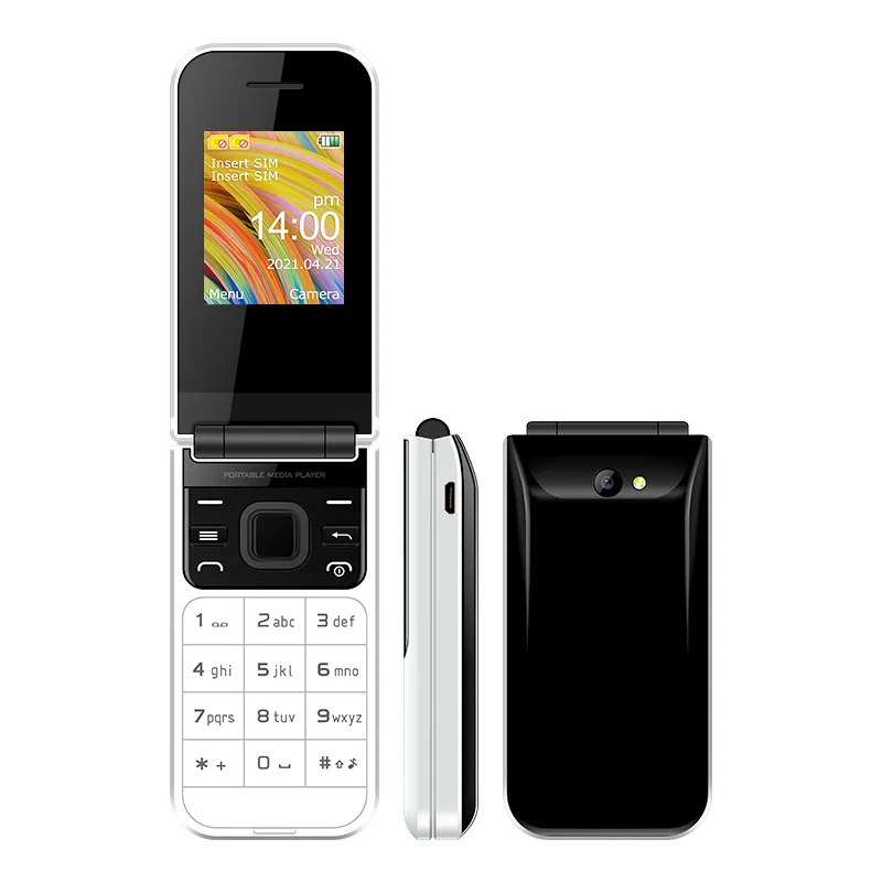 Flip Phone Gsm UNIWA Keypad Mobile Phone Large Keyboard Ad Large Bettery Senior Cell Phones F2720