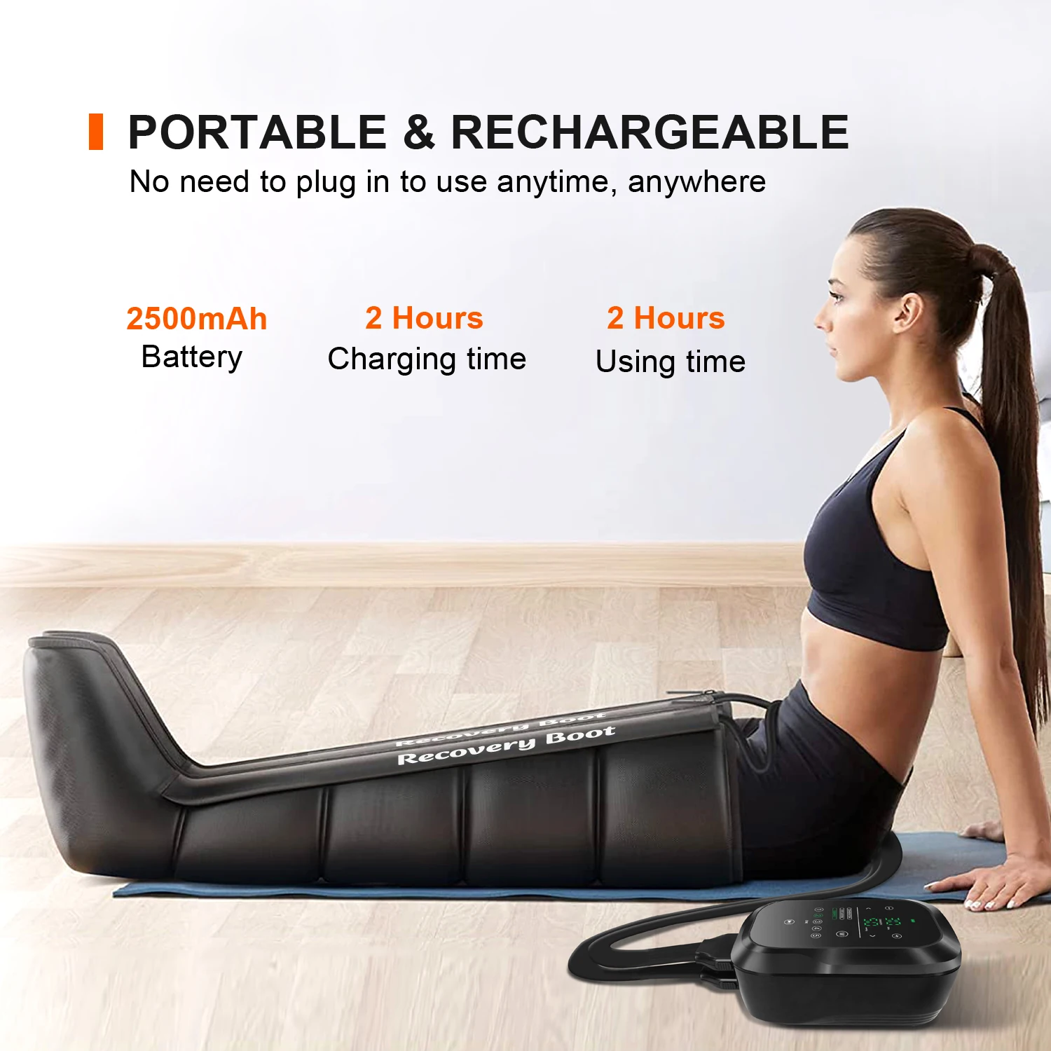 Compression Boots Blue Compression Boots for Rechargeable Muscle Soreness Relief