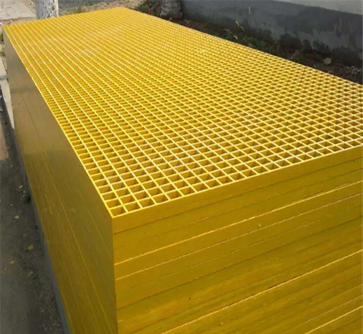 FRP GRP Grating Frp Deck Grating Fiberglass Floor Grills Glass Fiber Reinforced Plastic Molded Grille