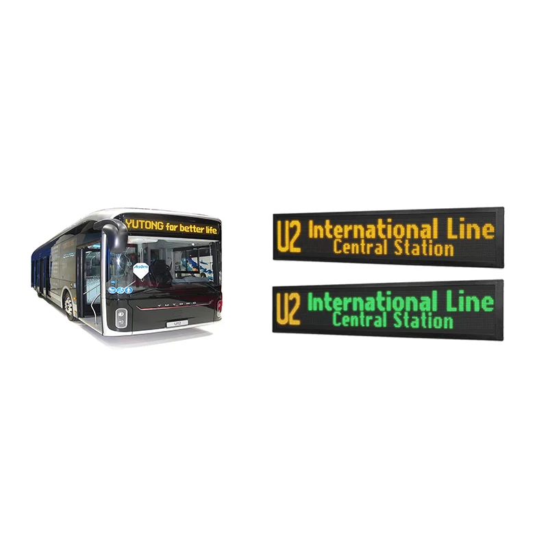 Bus LED Display Front Rear Side Internal Message Screen Wireless Control Route Destination Board