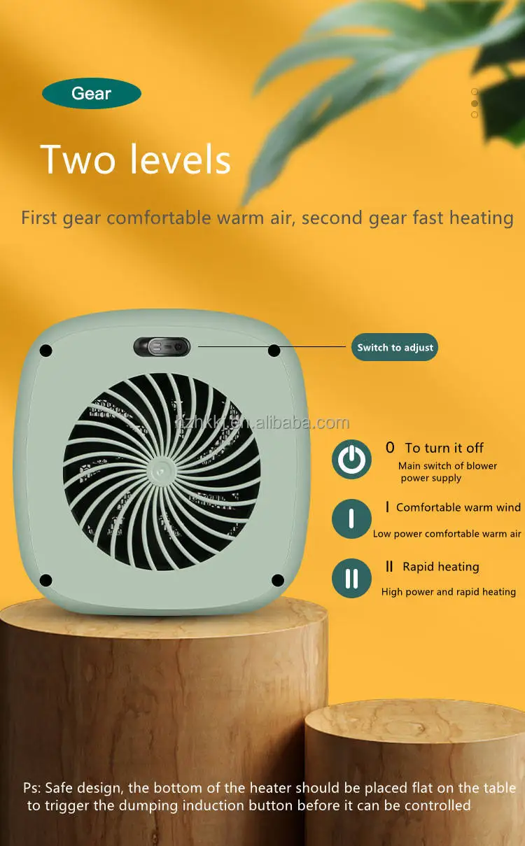 2 Seconds Warm Up Ptc Ceramic Small Space Portable Personal Mini Heater