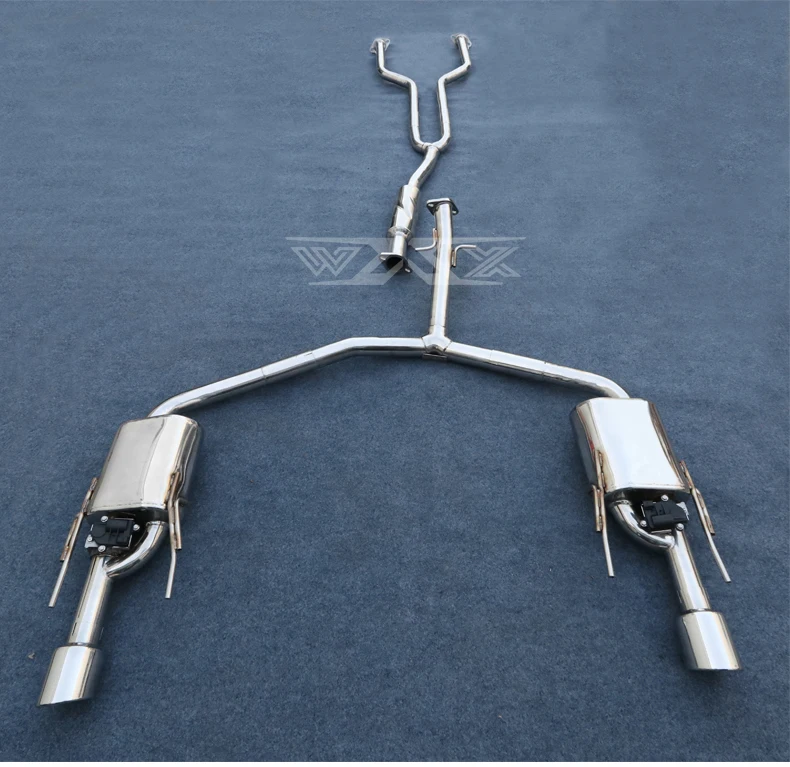 Stainless Steel Exhaust Pipes Exhaust Muffler Mid Pipe For Toyota Crown 2.5 3.0 2007-2022 Valve Control Catback Exhaust System