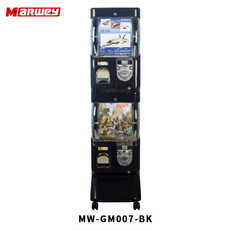 2 Layer Capsule Toy Vending Machine Wholesale Coin Operated Capsule Toys Bouncy Ball Vending Machine