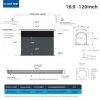120 Inch/16:9 Black Diamond