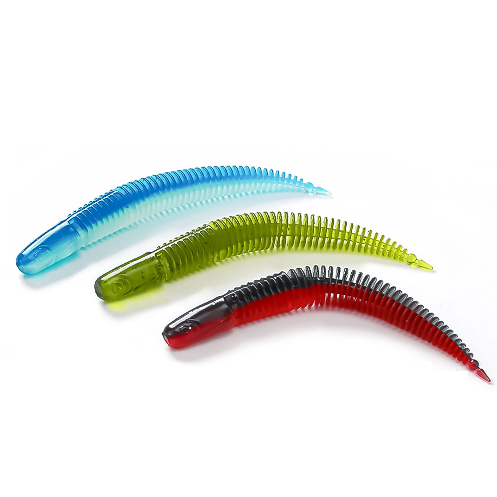 Jetshark 60mm 80mm Floating Mini Soft Worms TPR Soft  Bass Fishing Lure
