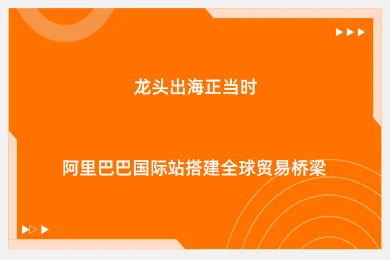 龙头出海正当时，阿里巴巴国际站搭建全球贸易桥梁