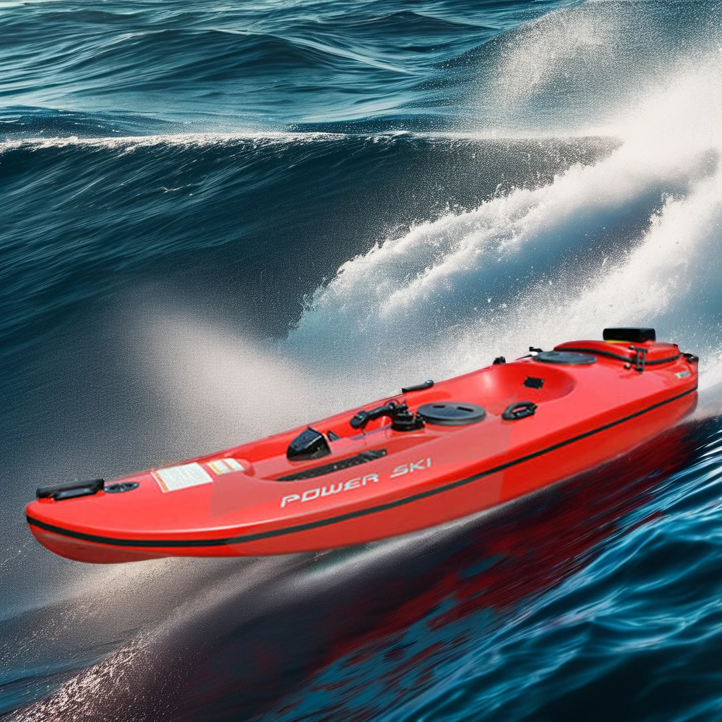 Hison 4 Stroke Jet Engine Powered Pedal Drive Kayak Popular New Fiberglass Canoe for Fishing Jet Engine Powered Kayak