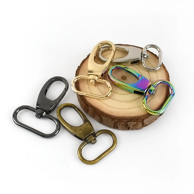 F1-28 19/25/32/38mm Bag Strap Lobster Clasp Key Chain Swivel Eye Snap Hooks  Snap Stainless Steel Silver Colour Keychain