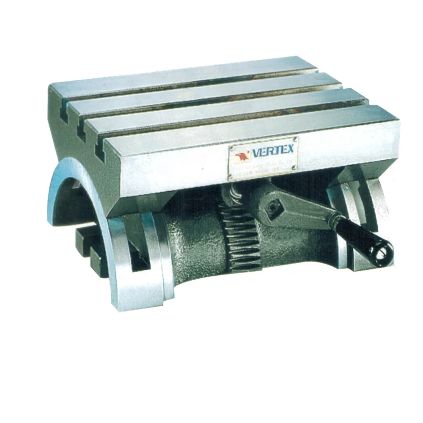 Heavy-Duty Cast Iron Tilting Milling Table - 10"x7"x5", 0-40° Tilt, T-Slots (HAP-1007)