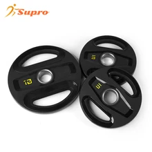Supro Weightlifting and Bodybuilding Free Weight TPU Powerlifting iron plate weights with PU coated