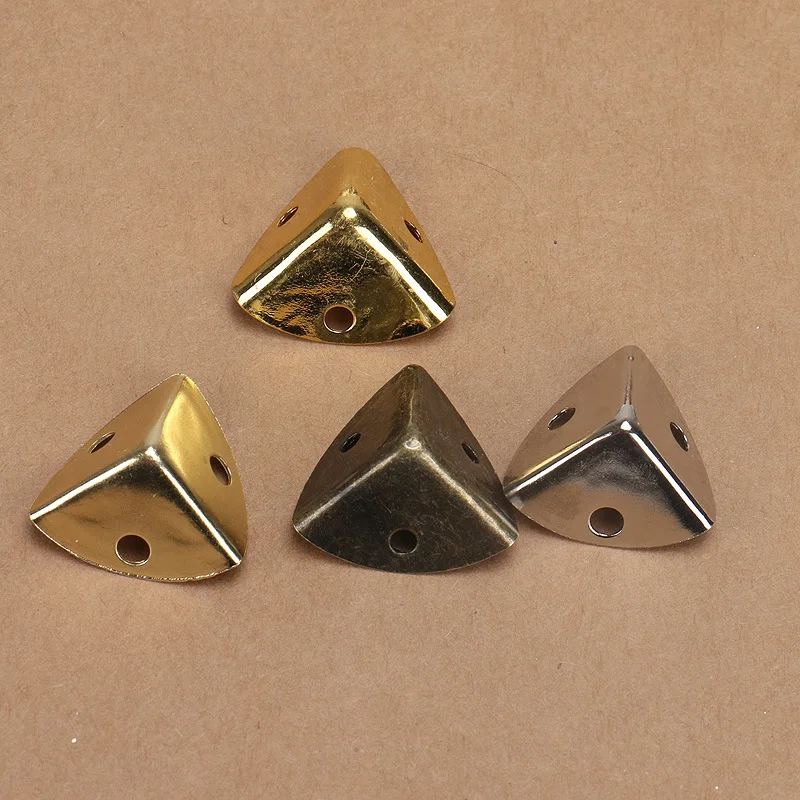 8 Ensembles Protecteurs De Coins En Métal Pour Sac - Renforts D'angle 33x24x4mm Avec Vis, Pour Sacs à Main Ou Bagages