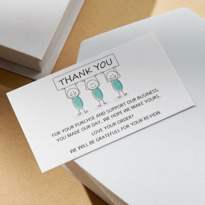 Custom Print Logo Paper Thank You Card Business Name Postcards Marry T Greeting Cards Buy