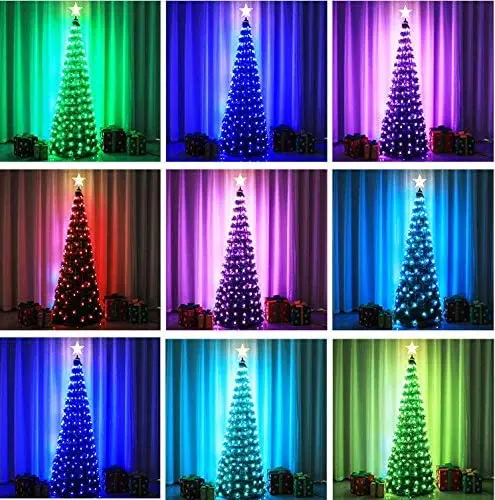 Smart  Led Christmas Tree  with Color Changing Led Lights for Christmas Decoration