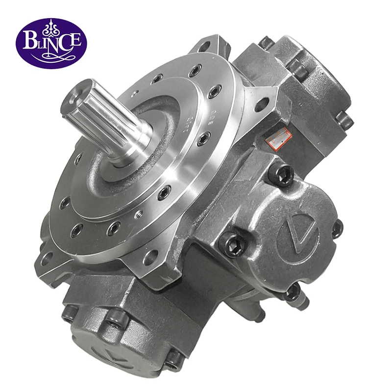 Low-speed High Torque Intermot IAM LED LD3-350 Haft and Connecting Rod Internal Spline Five Star Hydraulic Radial Piston Motor