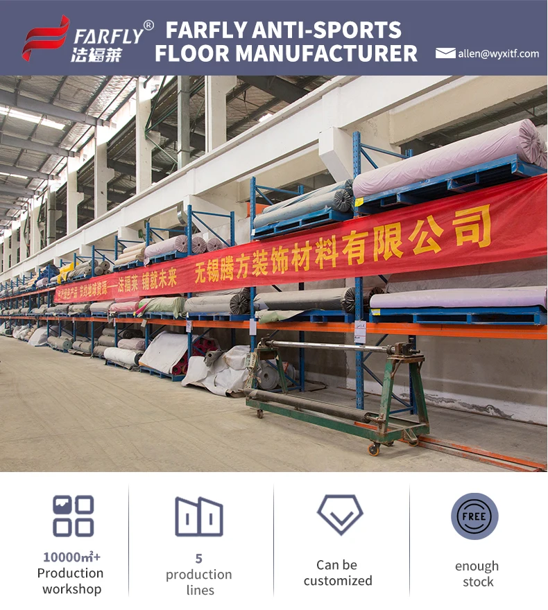 1.63 Mm Vinyl Roll Commercial Floor Linoleum Resilient Pvc Flooring