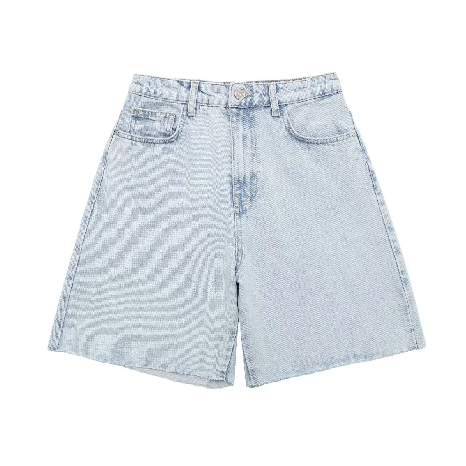 High Waist Straight Casual Plus Size Ladies Custom Denim Pants Denim Shorts Women's Shorts Women Jeans