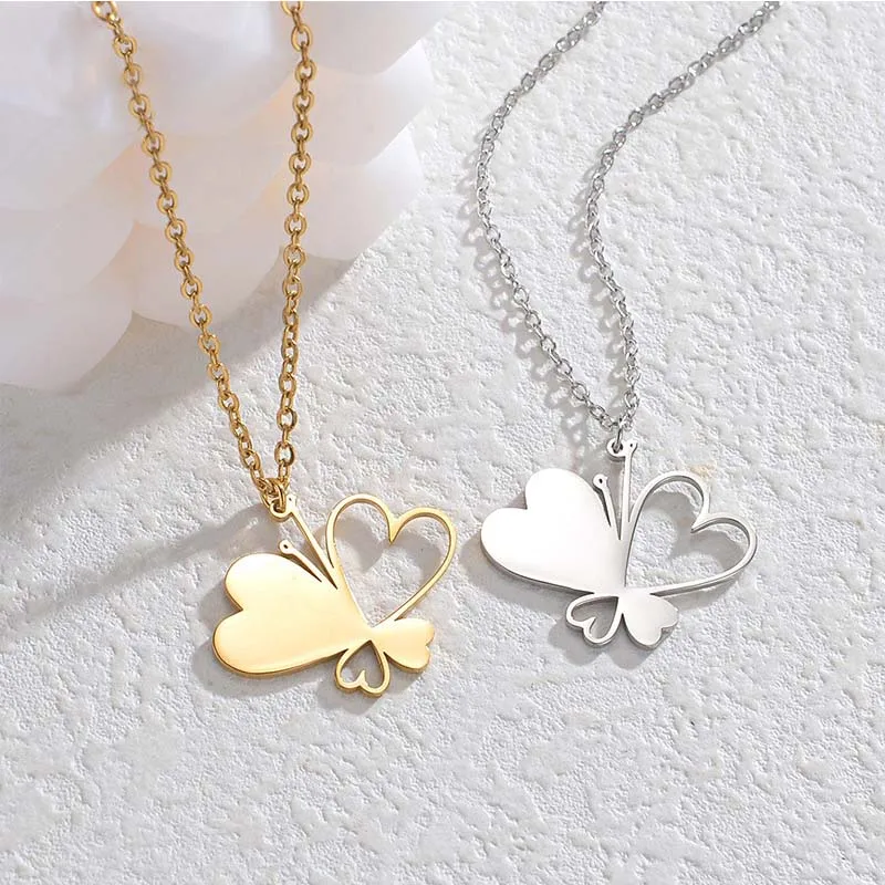 Personalized Name Butterfly Necklace