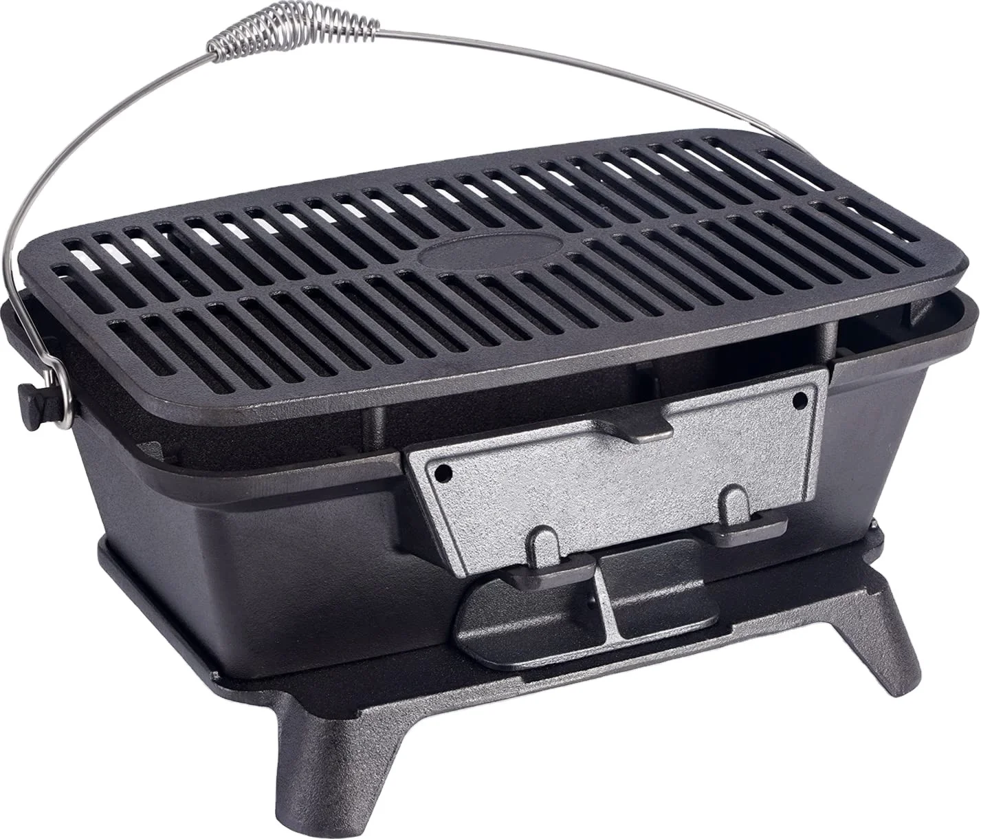 Forno a carbone di ghisa,Griglia a carbone da campeggio,per Barbecue a Legna da Campeggio e da Giardino Tavolo, Superficie della griglia di Cottura 28 * 28 * 14 cm