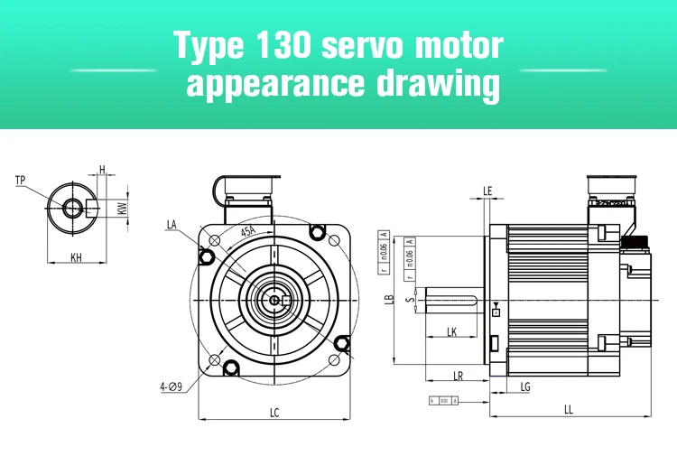 CNC lathe machine AC 220V servo motor and drive kit Ethercat CANopen 2kw 9.55N.m 485 speed and analog control servo drive motor details