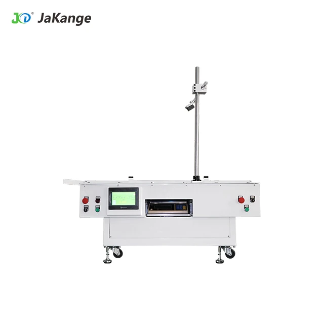 Industrielle visuelle Automatisierungsausrüstung zum Wiegen und Scannen der Strichcodes verpackter Produkte.