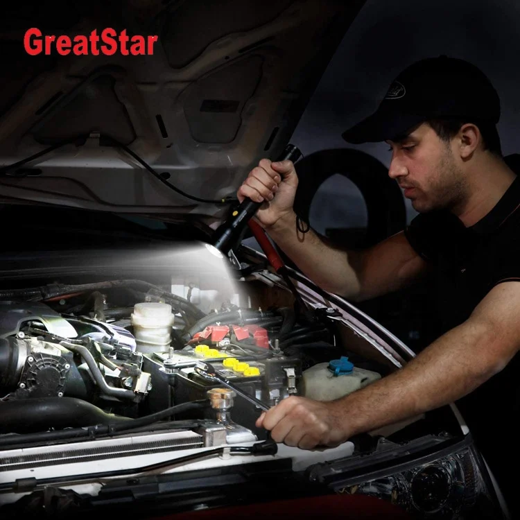 Greatstar Super Bright Household Camping 3 Modes Flashing Light Zoomable Aluminium Flashlight LED Light Torch