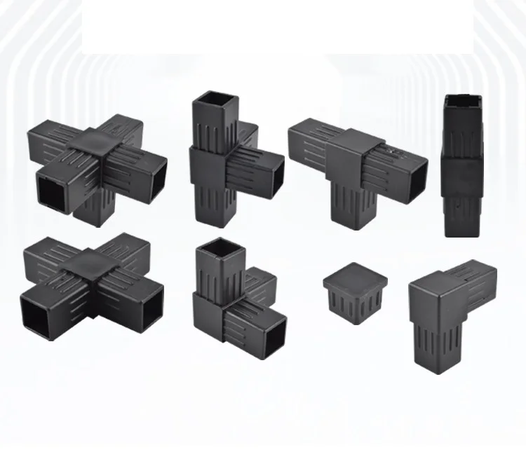 Plastic Square Tube Connectors 1 Inch 25mm Square Tube Joint Connectors