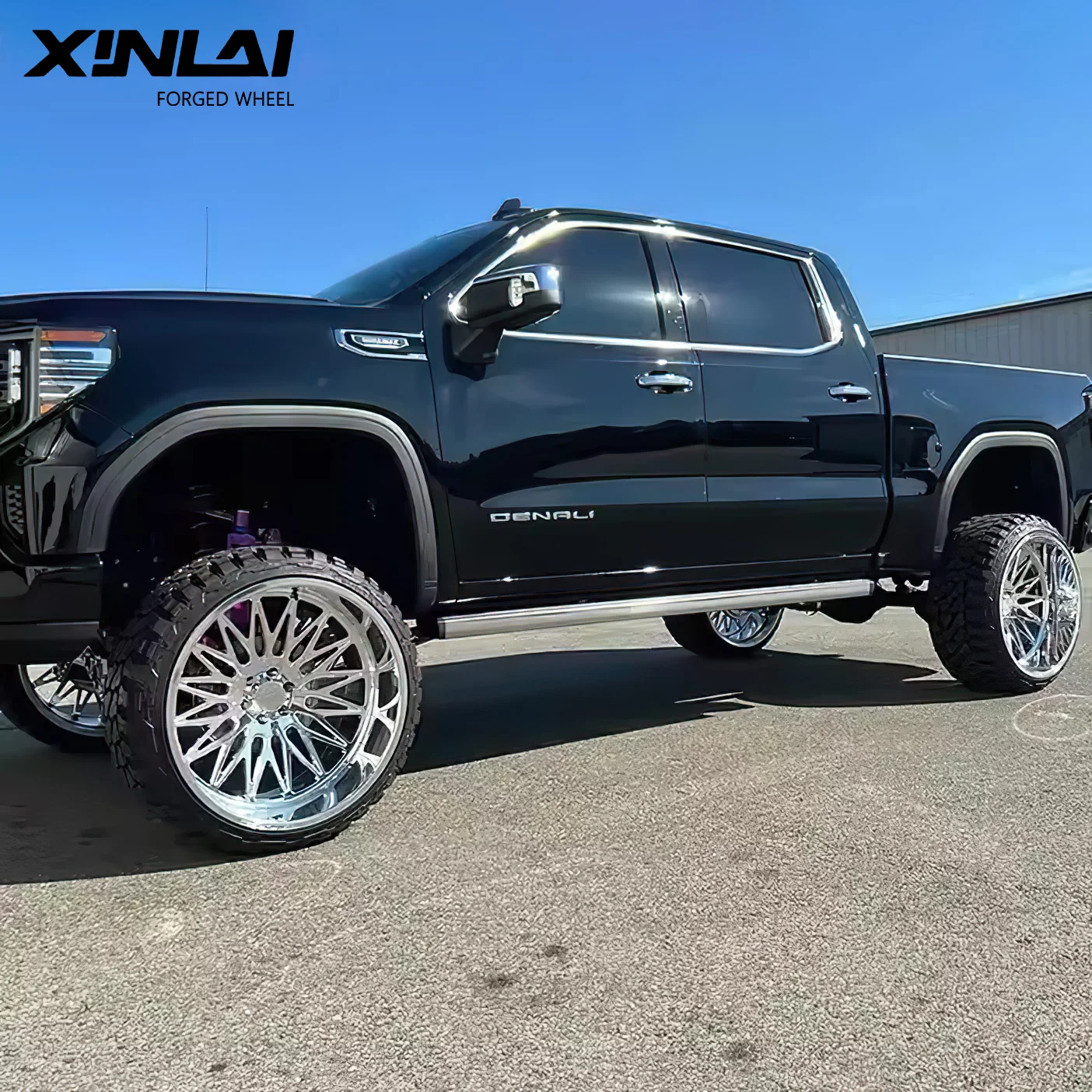 XL Deep Dish Chrome Mesh Design Off-Road Wheel 5x127 5x139.7 6x139.7 Car Alloy Wheel Rim for Toyota Hilux Jeep Wrangler - Image 1