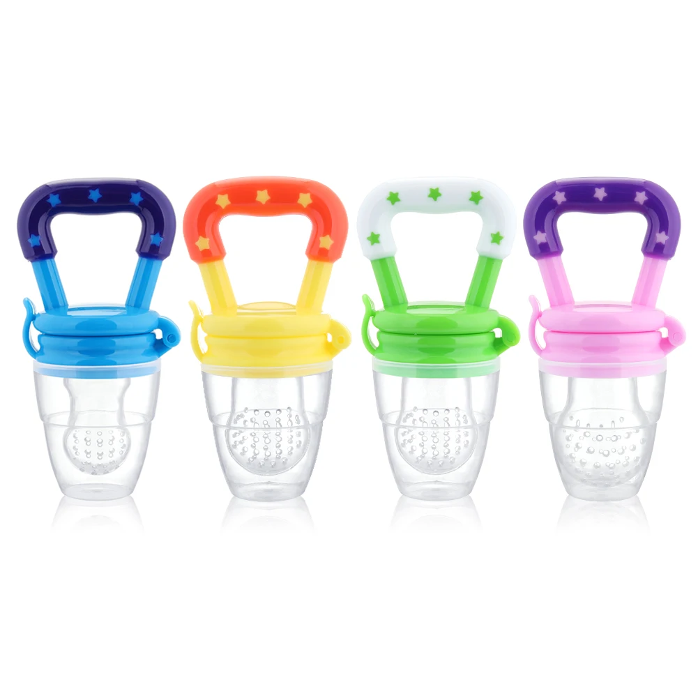 Customized Bpa Free Safety Baby Fresh Food Feeder Fruit Feeder Pacifier Infant Silicone Teether Feeder