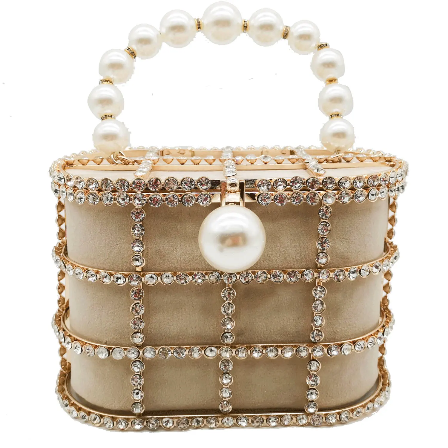 MMYOMI Womens Vintage Beaded Sequin Pearl Clutch Shoulder Bag Evening Bag Handbag Purses for Wedding Bridal Prom Party 