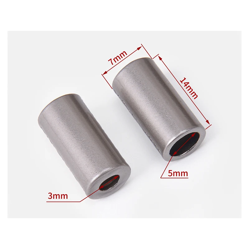 Custom Engraving Clothing Cord Spring Toggle Bikini Stopper Swimwear Accessories Alloy Metal String Cord Ends Stopper