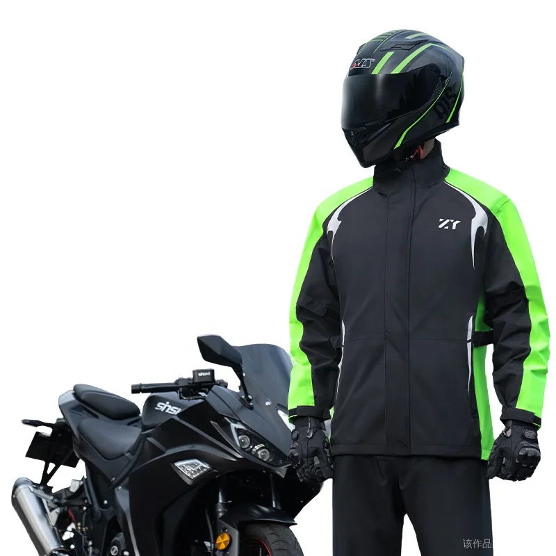 ʻO ke kino holoʻokoʻa ka lole ua Anti-Rainstorm Waterproof Rainpants Suit Outdoor Hiking Electric Motorcycle Ka huakaʻi o nā mākua