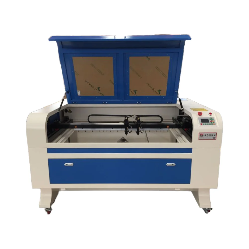 Multifunction Co2 Laser Cutter Dual Head/laser Cutting Machine Engraver for Acrylic Crystal PVC Leather Rubber Wood Stone Glass